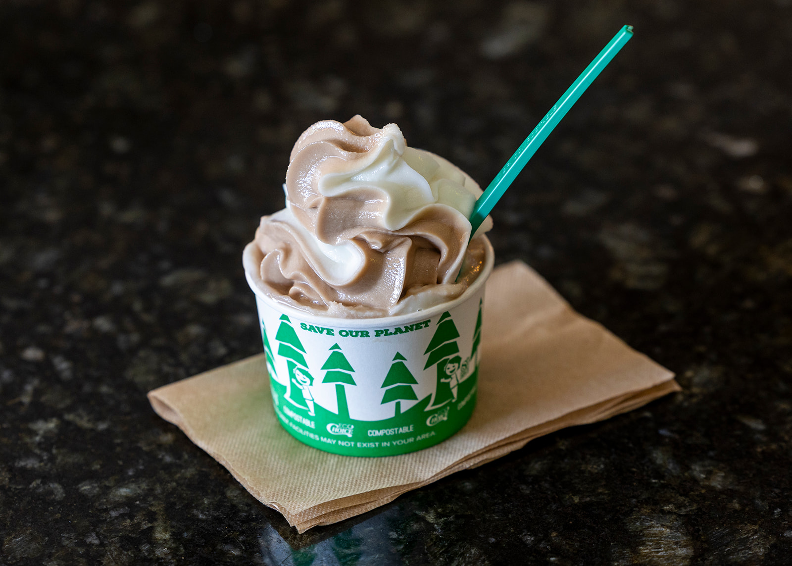 Cup of soft serve ice cream